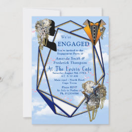 Steampunk Tidlösa Bröllopsfest kort & presenter