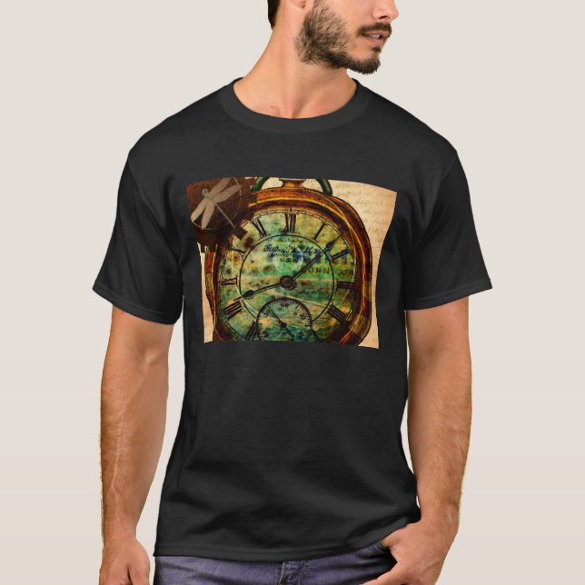 Steampunk-tidstycke Tee Shirt (Framsida)