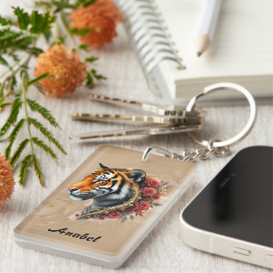 Steampunk Tiger med Ro Illustration
