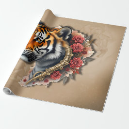Steampunk Tiger med Ro. Presentpapper