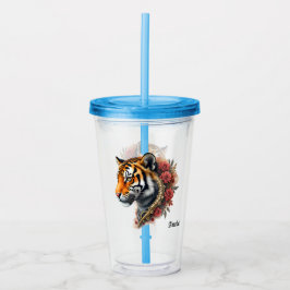 Steampunk Tiger med Ro. Take Away Mugg