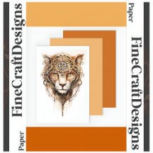 Steampunk Tiger Metallic Hjul Decoupage R 136