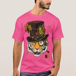 Steampunk Tiger Steampunk Tiger Djur älskare T Shirt
