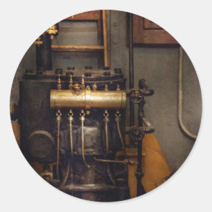 Steampunk - Tillbaka i maskinrummet Runt Klistermärke