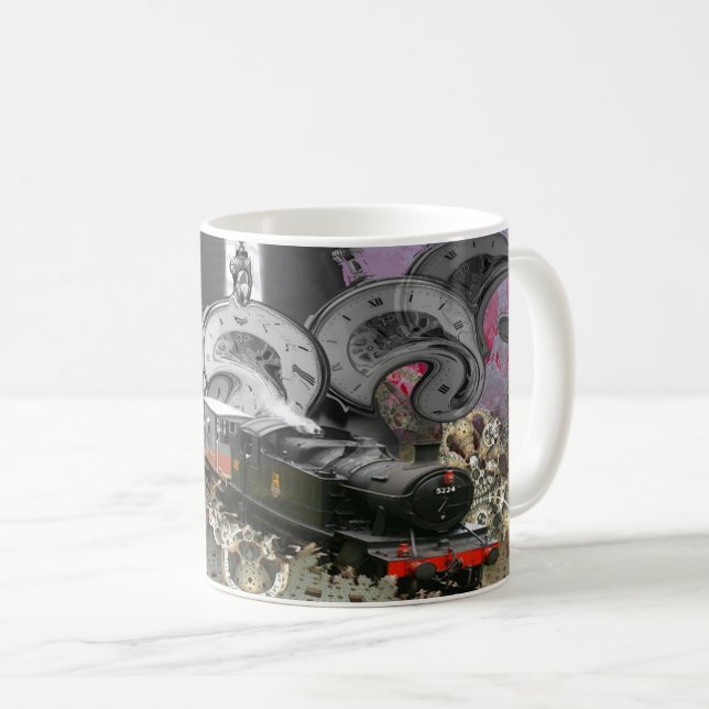 Steampunk Time Maskin Kaffemugg (Framsida höger)