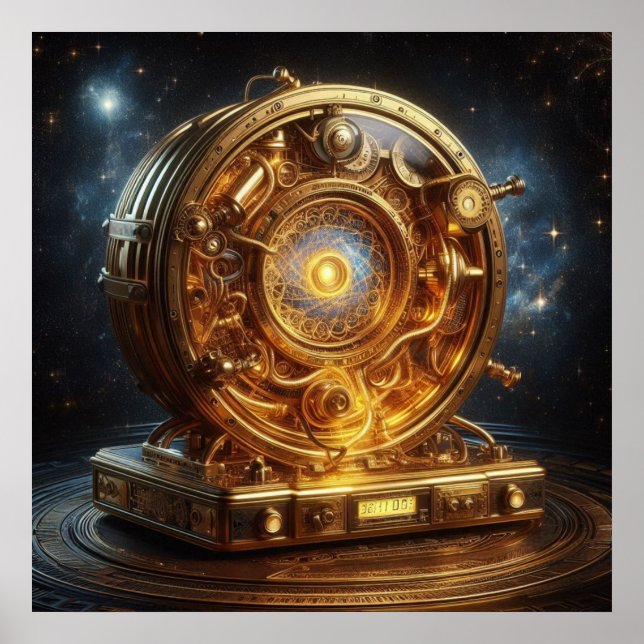 Steampunk, Time Maskin, Time/Space/Continuum 002X Poster (Framsidan)