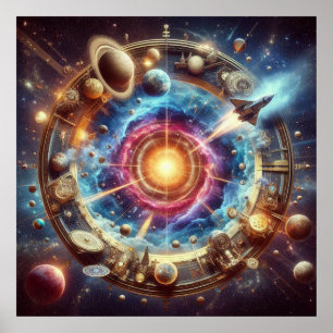 Steampunk/Time Maskin, Time/Space/Continuum 6000X Poster