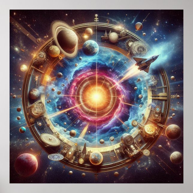 Steampunk/Time Maskin, Time/Space/Continuum 6000X Poster (Framsidan)