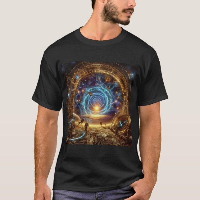 Steampunk/Time Maskin, Time/Space/Continuum 6004X T Shirt (Framsida)