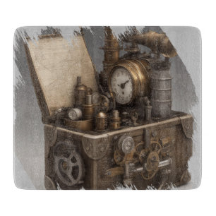 Steampunk Time Maskin - Vintage Treasure Chest