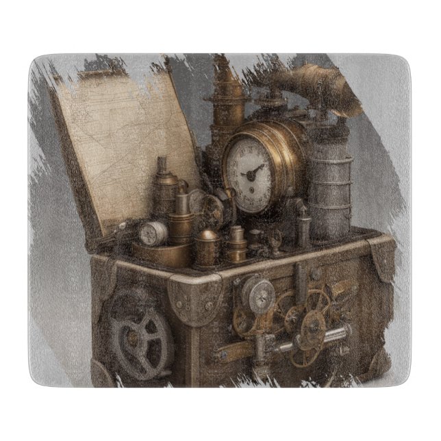 Steampunk Time Maskin - Vintage Treasure Chest (Framsidan)