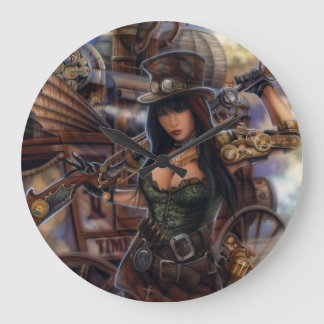 Steampunk Time Traveler Clock! Stor Klocka