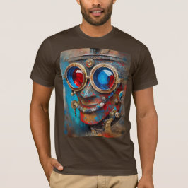 Steampunk Tin Man Porträtt T Shirt