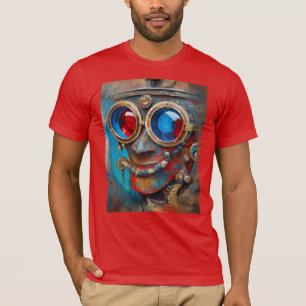 Steampunk Tin Man Porträtt T Shirt