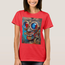 Steampunk Tin Man Porträtt T Shirt