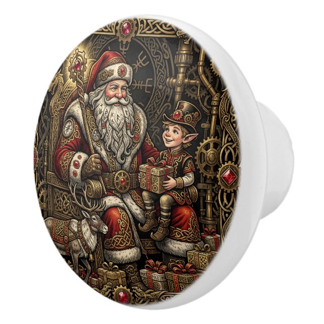 Steampunk Tomtens Verkstad Knopp (Höger)