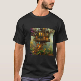 Steampunk Treehouse Observatory T Shirt
