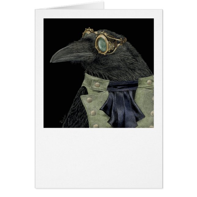 "Steampunk Trickster" - Raven Card OBS Kort (Framsidan)