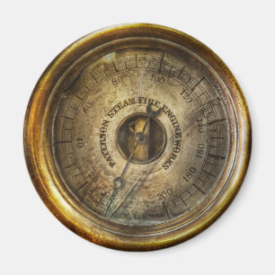 Steampunk - tryckmätaren magnet