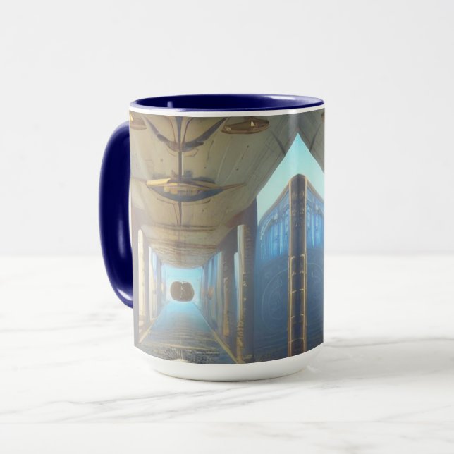 Steampunk Tunnel Mug Mugg (Framsida vänster)