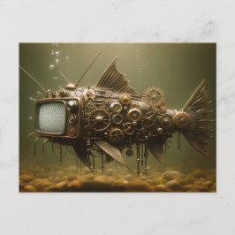 Steampunk TV Catfish Vykort
