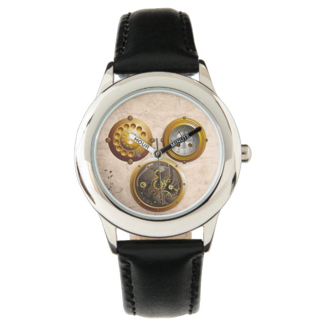 Steampunk Uhr Armbandsur (Framsida)