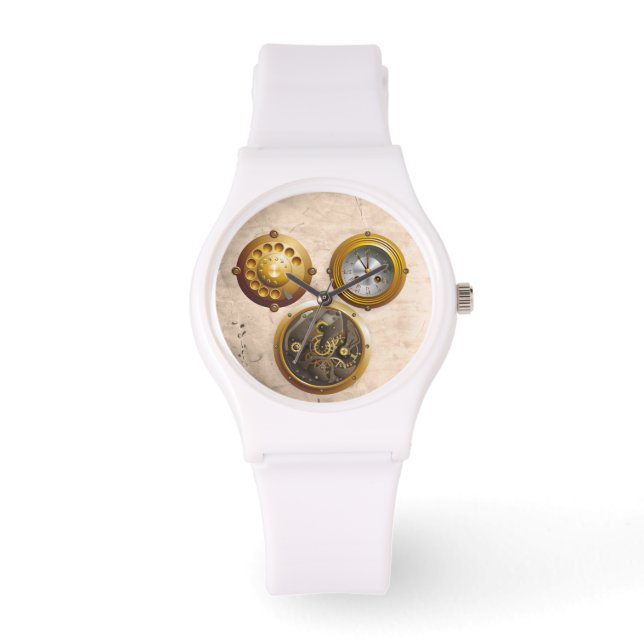 Steampunk Uhr Armbandsur (Framsida)