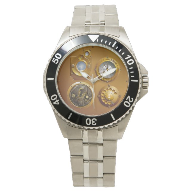 Steampunk Uhr Armbandsur (Framsida)