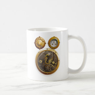 Steampunk Uhr Kaffemugg