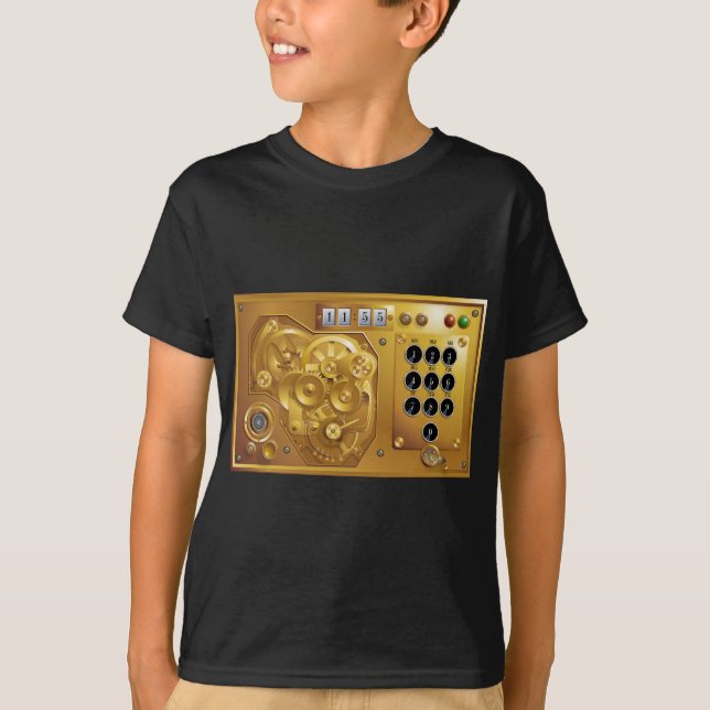 Steampunk Uhr T-shirt (Framsida)