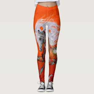 Steampunk underbar vildsteampunkhäst leggings