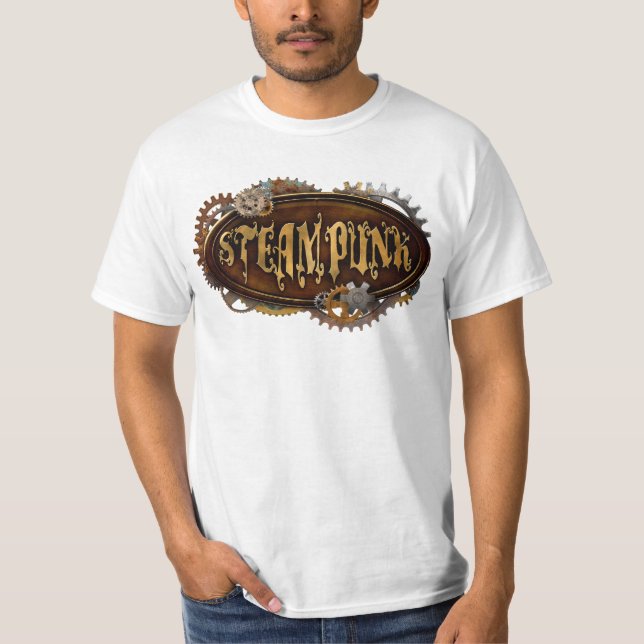 Steampunk undertecknar skjortan t shirt (Framsida)