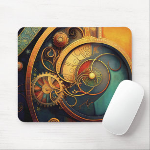 Steampunk Urverk Abstrakt Design Musmatta