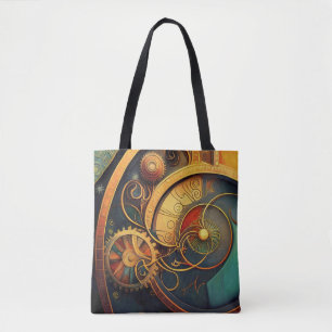 Steampunk Urverk Abstrakt Design Tygkasse