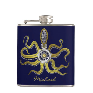 Steampunk utrustar bläckfisken Kraken Fickplunta