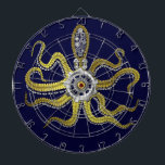 Steampunk utrustar bläckfisken Kraken Piltavla<br><div class="desc">Detta tentacled steampunkhavsmonster har åtta binda-något liknande guld- bihang,  ett centralsilver utrustar,  och överflöd av utrustar och kasta i sig danande upp dess huvud,  ögon och sugkoppar. Det är en robotbläckfisk/kraken,  ett metallmaskinmonster för någon som gillar geeky science fiction-/fantasivarelser. Mörk blått bakgrundsfärg är anpassadet.</div>