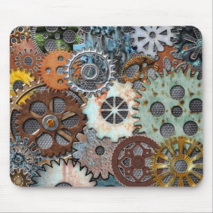 STEAMPUNK UTRUSTAR DESIGNEN MOUSEPAD MUSMATTA