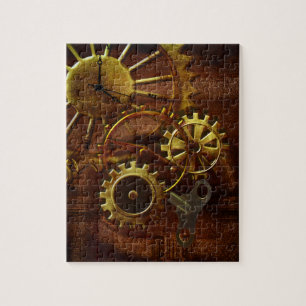 Steampunk utrustar och rör pussel