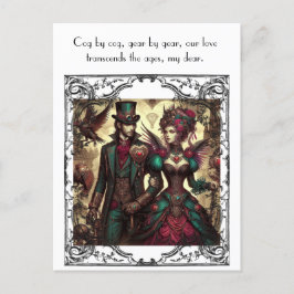 Steampunk Valentine Vykort
