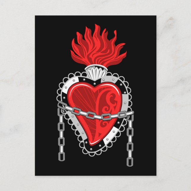 Steampunk Valentines vykort (Framsida)