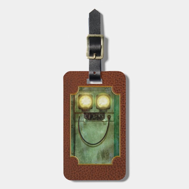Steampunk - var lycklig bagagebricka (Vertikal Framsida)