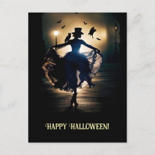 Steampunk Victoria Happy halloween Uggla Dam Helg Vykort
