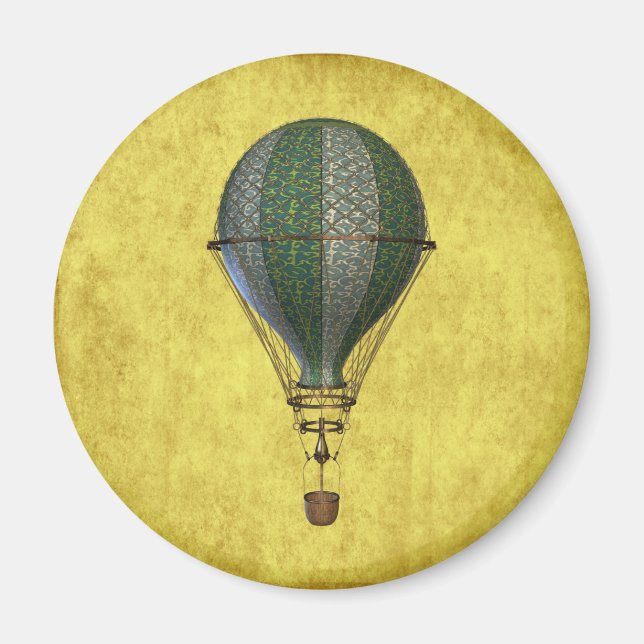 Steampunk Victorian Balloon Magnet (Framsidan)