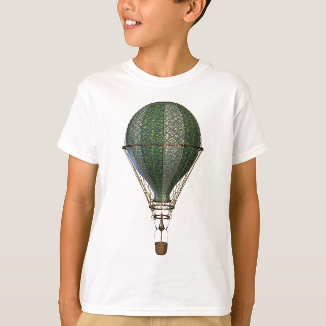 Steampunk Victorian Balloon Tee Shirt (Framsida)