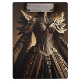 Steampunk Victorian Black och Guld Empress Gown