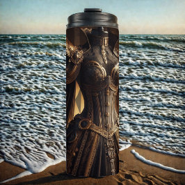 Steampunk Victorian Black och Guld Empress Gown