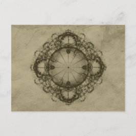 Steampunk Victorian Design Art Vykort
