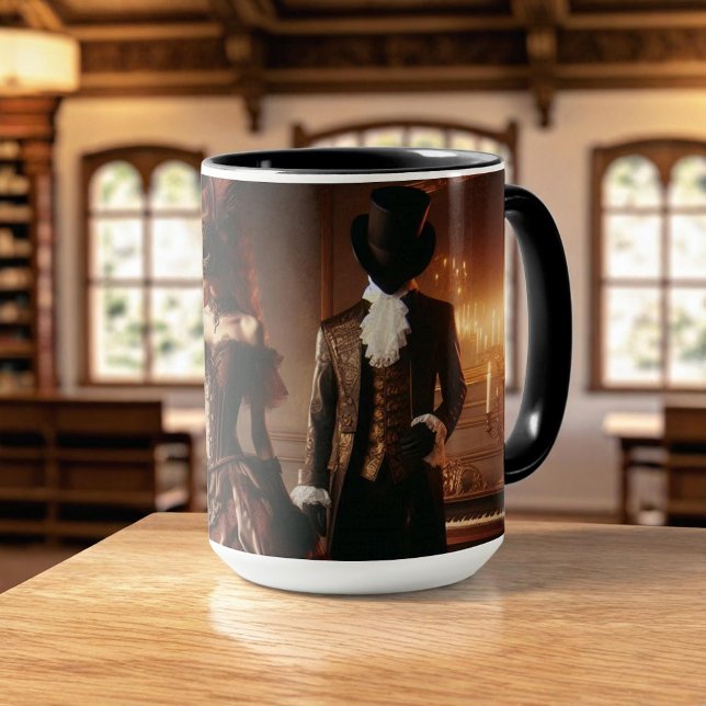 Steampunk Victorian Fantasy Art Maskerad  Mugg (Skapare uppladdad)