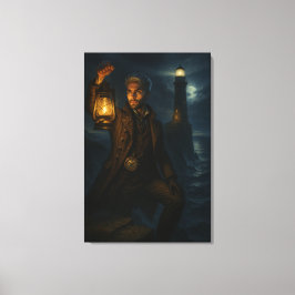 Steampunk Victorian Fantasy Lighthouse Keeper Canvastryck