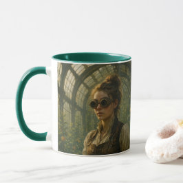 Steampunk Victorian Gardener Art Mugg